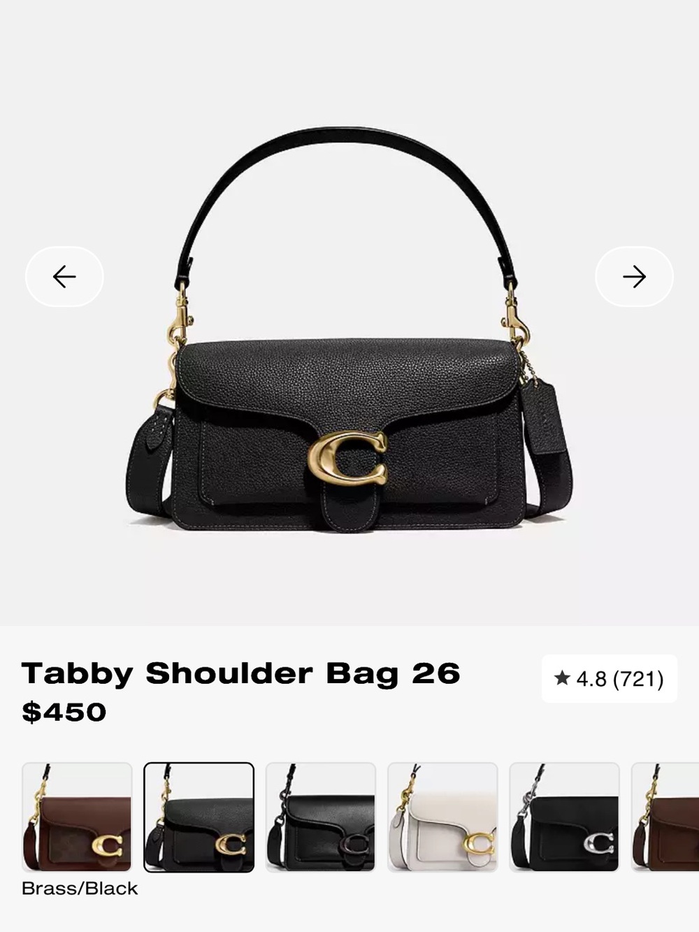 Coach Tabby Shoulder Bag 26 - Picture 8 of 8